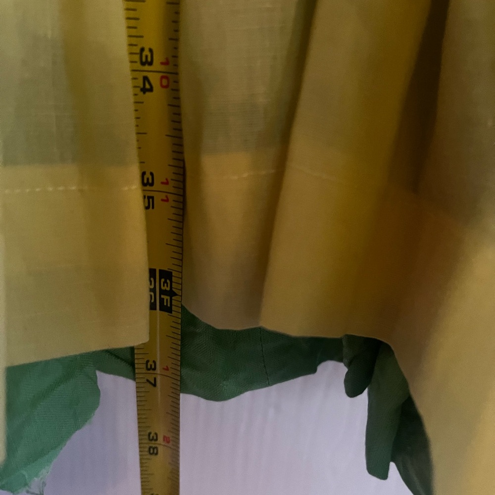 SOLD💔60s Handmade Ruffle Prairie Peasant Cotton Twirl Dancing Midi Skirt L - Picture 8 of 9